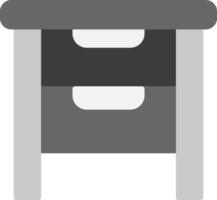 Side Table Icon Design Symbol vector