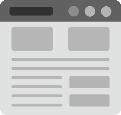 Landing Page Icon Design Symbol