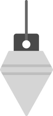 Plumb Bob Icon Design Symbol