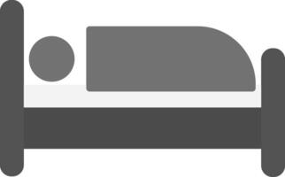 Single Bed Icon Design Symbol vector