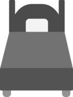 soltero cama icono diseño símbolo vector