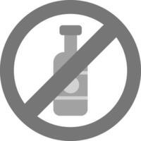No Alcohol Icon Design Symbol vector