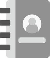 Contact List Icon Design Symbol vector