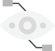 Bionic Eye Icon Design Symbol vector