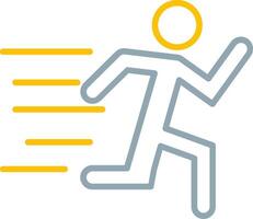 Running Icon Design Symbol vector