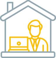 Work From Home Icon Design Symbol vector