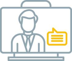 Virtual Assistant Icon Design Symbol vector