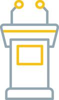 Tribune Icon Design Symbol vector