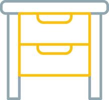 Side Table Icon Design Symbol vector