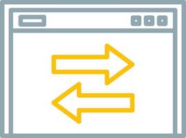 Transfer Data Icon Design Symbol vector