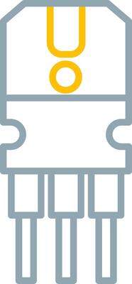 Transistor Icon Design Symbol