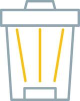 Trash Can Icon Design Symbol vector