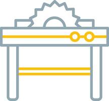 Table Saw Icon Design Symbol vector