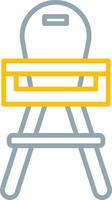 High Chair Icon Design Symbol vector