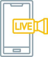 Streaming Icon Design Symbol vector