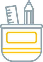 Pencil Case Icon Design Symbol vector
