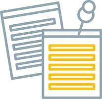 Sticky Notes Icon Design Symbol vector