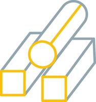 Steel Icon Design Symbol vector