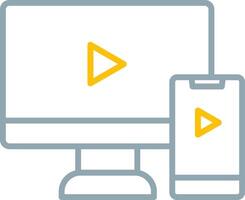 Screen Mirroring Icon Design Symbol vector