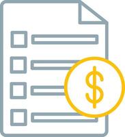Invoice Icon Design Symbol vector