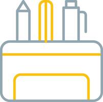 Pencil Case Icon Design Symbol vector