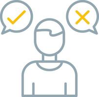 Decision Marker Icon Design Symbol vector