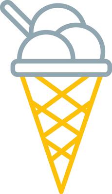 Ice Cream Icon Design Symbol