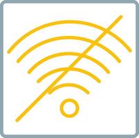 No Wifi Icon Design Symbol vector