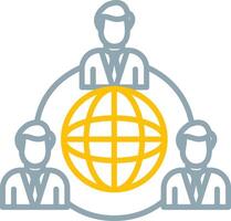 Outsourcing Icon Design Symbol vector