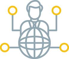 Outsource Icon Design Symbol vector