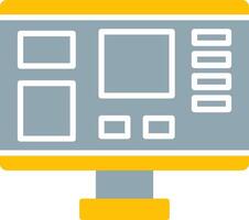 Mood Board Icon Design Symbol vector