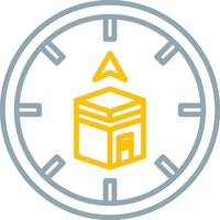 Qibla Icon Design Symbol vector