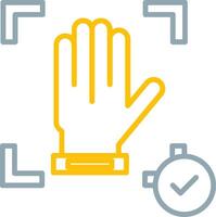 Hand Recognition Icon Design Symbol vector