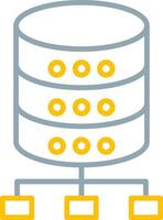Database Icon Design Symbol vector