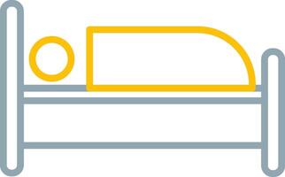 Single Bed Icon Design Symbol vector