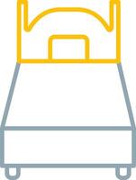 Single Bed Icon Design Symbol vector