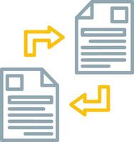 Data Transfer Icon Design Symbol vector