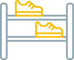 Shoe Rack Icon Design Symbol vector