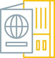 Passport Icon Design Symbol vector