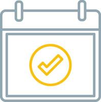 Correct Icon Design Symbol vector