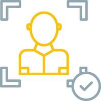 Face Scan Icon Design Symbol vector