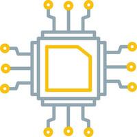 Cpu Icon Design Symbol vector