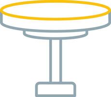 Round Table Icon Design Symbol vector