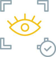 Eye Recognition Icon Design Symbol vector