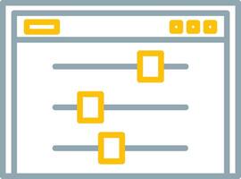 Control Icon Design Symbol vector