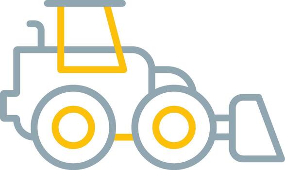 Front Loader Icon Design Symbol vector
