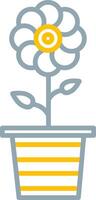 Flowerpot Icon Design Symbol vector