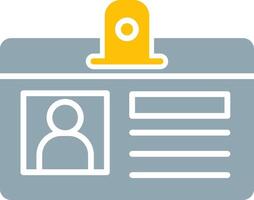 Identification Card Icon Design Symbol vector