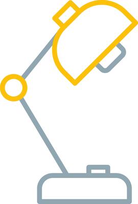 Desk Lamp Icon Design Symbol
