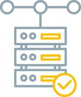 Database Icon Design Symbol vector